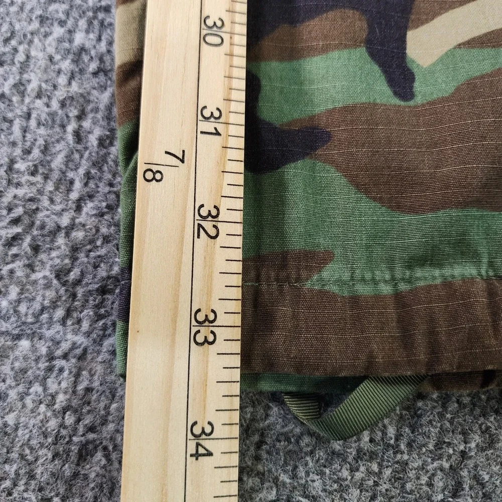 Vtg 90s US Army M81 Woodland Camo BDU Cargo Snap Fly Pants Mens Small Long 31x33